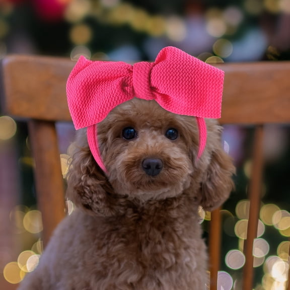 MOKKHNB Rosy Dog Headband, Polyester Festival Headwear, Comfortable and Stylish