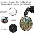thumbnail image 2 of XINQIHANG Bike Mirror Bicycle Rear View Mirror Adjustable Bike Bar End Mirror HD Wide Angle Convex Lens, 2 of 7
