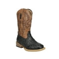 thumbnail image 2 of Roper Boys Bumps Faux Ostrich Square Toe Cowboy   Mid Calf Boots, 2 of 5