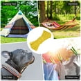 thumbnail image 2 of Uxcell Cuerda Paracord de 4 MM 49FT para Camping [1PCS] - Cuerda de 7 hebras 550LB para Tiendas de Camping y Lonjas [Amarillo], 2 of 6