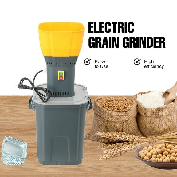 YILIKISS 110v Electric Grain Mill Grinder Wet & Dry Corn Wheat Feed Flour Cereal Machine