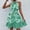 Green, variant on SCSAlgin Women Casual Long Dress Sleeveless Floral Printed Slimmed Bandage Dresses