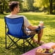 thumbnail image 2 of Sillas Plegables para Camping Pesca Playa y Exteriores de Lona Impermebale con Porta Vaso Ligera - Sillas para Exterior Ergonomica con Estructura de Acero y Funda Transportadora Set 4 Sillas, 2 of 7