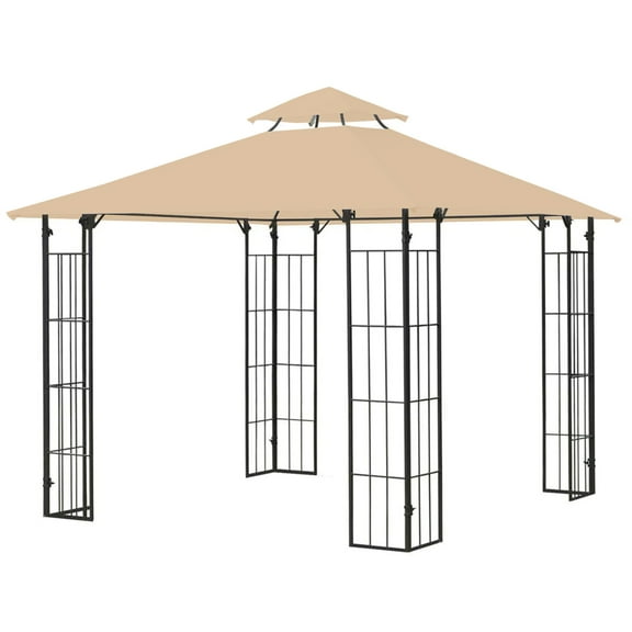 Garden Winds Replacement Canopy Top Cover for Grid Trellis Gazebo 84C-148 - Riplock 350