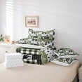 thumbnail image 5 of Homewish Wildlife Moose Elk Bedding Comforter Set 7pcs, Woodland Animal Bear Queen Bedding Sets, Green Rustic Farmhouse Reversible Queen Sheet Sets, Super Cozy Room Decor, 5 of 7