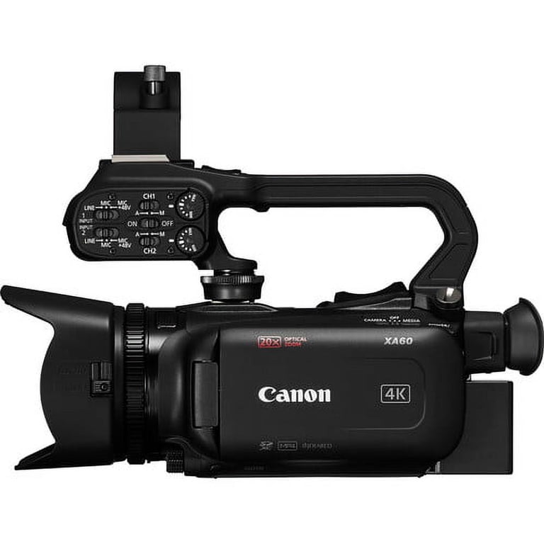 Canon XA60 Professional 4K UHD Camcorder - 25 fps, 21.14 MP, 20x