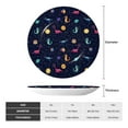 thumbnail image 2 of Wukai Space Dinosaur Print Decorative Plate for Display,Bone China Decorative Plate, Ceramic Dinner Plate with Stand, Vertical Ceramic Plate-8in, 2 of 6