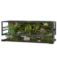 thumbnail image 1 of Garvee terrario de vidrio para reptiles, con doble puerta abatible y tapa con ventilación de malla, ideal para lagartija, camaleón o serpiente, 1 of 8