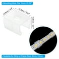 thumbnail image 2 of Unique Bargains LED Strip Light Clips, 40 Pack Mounting Bracket Fixing Clip Plastic Clamp for 8mm-10mm Light Cable Translucent, 2 of 6