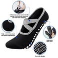 thumbnail image 6 of successthop Grip Socks Women Pilates and Yoga Yoga Gym Homewear Workout Ladies Criss Non Slip Sock for Gifts Black, 6 of 7