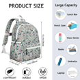 thumbnail image 6 of Cute Pitbull Terriers Dog and Flowers Backpack for School,Cute School Bag,Schoolbag with Adjustable Shoulder Straps & Padded Back,13.4"x11"x4.7", 6 of 6