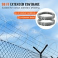 thumbnail image 6 of KFFKFF Razor Wires Razor Barbed Wire 98 ft 2 Rolls Razor Wire Fencing Razor Fence, 6 of 9