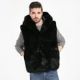 thumbnail image 4 of NARABB Men Faux Fur Vest Jacket Sleeveless Winter Body Warm Coat Hooded Waistcoat Gilet, 4 of 6