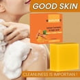 thumbnail image 1 of Fiudx Jabón de Limón, Barra Artesanal Iluminada de Cúrcuma, Limpiador Cítrico y Vitamina C, Exfoliante Suave y Ácido Salicílico, Limpieza Facial Diaria, para Todo Tipo de Piel, Ingredientes Naturales, 1 of 7