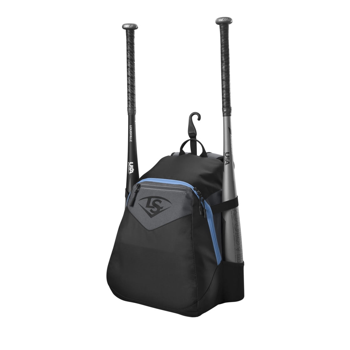 Louisville Slugger Genuine V2 Baseball/Softball Bat Bag - Holds up to 2 Bats, Black