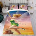 thumbnail image 4 of Tinkerbell Tinker Bell Conjunto de sábanas temático, trío de piezas, cómodo y amigable con la piel, diseño único, regalo de decoración para el hogar para familiares, amigos y fans,173cm *218cm, 4 of 6