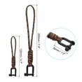 thumbnail image 2 of Wrist Lanyard with D Ring Screw in Shackle Badge Cord Keychain U Shape Metal Clasp, Camouflage Yellow 2 Pack, 2 of 5