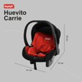 thumbnail image 5 of Autoasiento Portabebe Motek Carrie Grupo 0+ Homologado Seguridad Color Negro y Rojo, 5 of 5