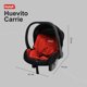 thumbnail image 5 of Autoasiento Portabebe Motek Carrie Grupo 0+ Homologado Seguridad Color Negro y Rojo, 5 of 5