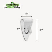 FrogTape reMOVEables Clear Mini Hooks, 18 Hooks and 24 Adhesive Strips