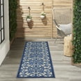 thumbnail image 5 of Nourison Aloha Indoor/Outdoor Grey/Blue 2'3" x  8' Area Rug, (2x8), 5 of 9