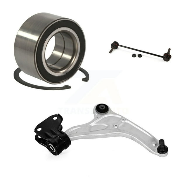Transit Auto Front Right (Passenger Side) Wheel Bearing Suspension Lower Control Arm with Ball Joint and Sway Bar Stabilizer Link Kit for Car 2015 Ford Edge K7T-102154