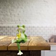 thumbnail image 6 of Michellecmm Drinking Frog Planter Pot Hangers Decorative Flower Pot and Vase Hugger Animal Figurines Statues, 6 of 7