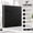 Black, variant on Glitter 3 Ring Binder 1 Inch with 2 Pockets, Sparkle Fashion Design, Durable School and Office Supplies Organizer, White