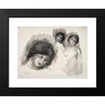 thumbnail image 2 of Pierre-Auguste Renoir 14x12 Black Modern Framed Museum Art Print Titled - Stone with Three Sketches (1904), 2 of 5