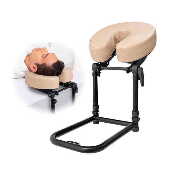 Adjustable Massage Face Cradle & Headrest for Bed – Home Spa Kit, Face Cushion Pillow for Face Down Massage, Salon Head Support, Eye Surgery Recovery, Mattress Top Massage Kit