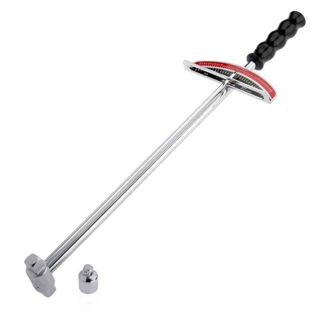 Tooluxe 03703L Dual Drive Torque Wrench 3/8 & 1/2 0-150 Ft-Lbs Beam Style SAE