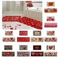 thumbnail image 5 of Love Heart Valentines Kitchen Mats Set of 2, Home Decor Low-Profile Kitchen Rugs for Floor - 16x24 and 16x43 Inch, 5 of 5