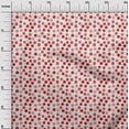 thumbnail image 3 of oneOone Georgette Viscose Red Fabric Christmas Quilting Supplies Print Sewing Fabric By The Yard 42 Inch Wide, 3 of 5