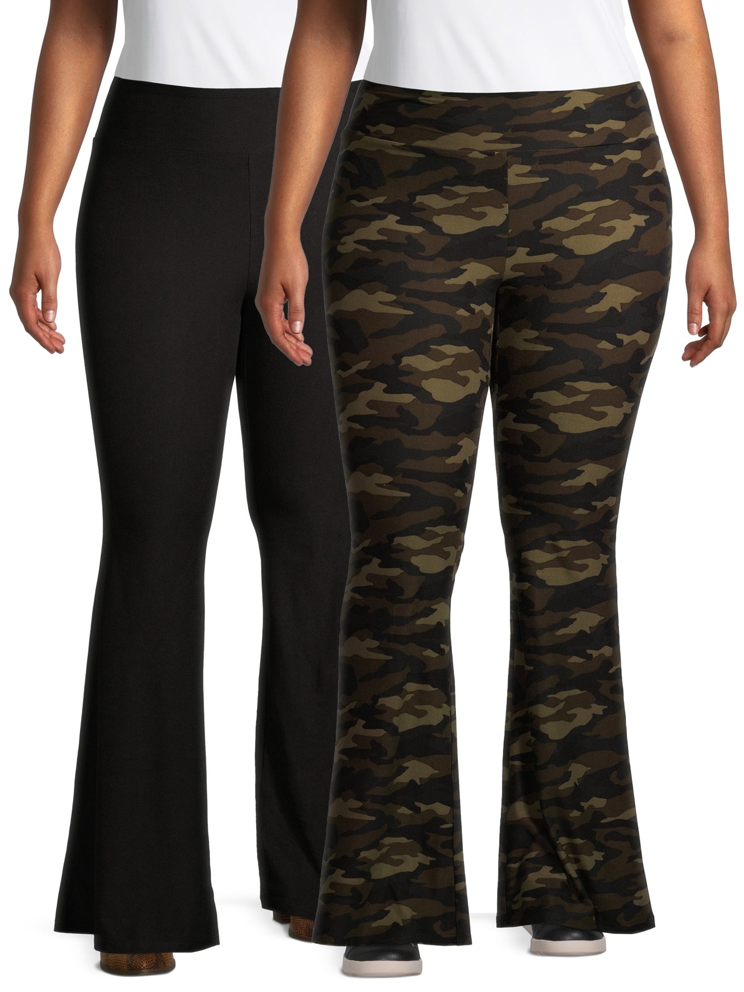 High-Rise Sueded Flare Pants 