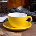 thumbnail image 1 of BAMAIA Tasse et Soucoupe Latte 220ml Porcelaine Jaune, 1 of 6