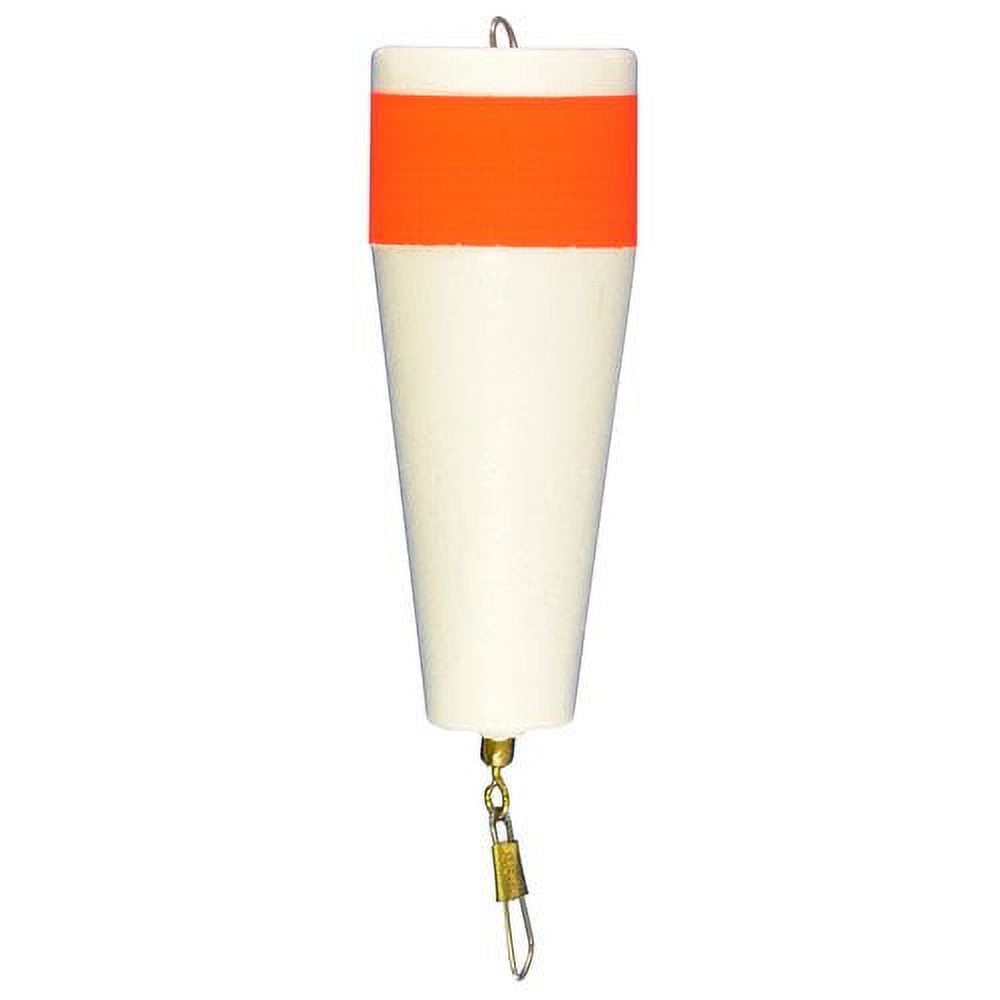 (6 pack) Comal Reddi Popping Weighted Fishing Float, Red/White, 4-inch