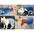 thumbnail image 4 of Dog Denim Jumpsuit Cat Pet Jean Overalls Clothes for Small Medium Dogs,Pet Jeans Apparel Puppy Jean Jacket,Dog Denim Jumpsuit Cat Pet Jean Overalls Clothes For Yorkie (Blue,L), 4 of 7