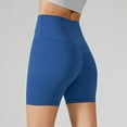 thumbnail image 5 of EHRWE Yoga Shorts For Women's Yoga Shorts 3/4 Length Summer High Waist Seamless Workout Shorts Bare Feel High Stretch Gym Pants Fashion, 5 of 7