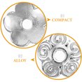 thumbnail image 3 of FELTECHELECTR Perles de Fleurs 100 Pcs Perles d'Espacement pour Projets Diy et Accessoires de Mode, 3 of 6