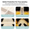 thumbnail image 3 of Panda Sunflower Travel Portable Square Jewelry Box for Rings Earrings Necklaces Bracelets Girls Women Display Case Holder Organizer Stand Storage Box, 3 of 6