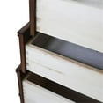 thumbnail image 4 of MCM 37" Single Solid Wood Vanity with Right Round Sink in Walnut/White, 4 of 12