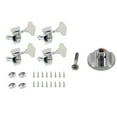 thumbnail image 1 of 1x Pur Vintage - Style Jazz Basse / Guide de Cordes de Basse de Précision - Chrome & 4Pcs Guitare Tuning Chevilles Bass Tuner Électrique Cheville, 1 of 7