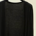 thumbnail image 6 of Feancey Lightweight Cardigans for Women Long Sleeve Open Front Cropped Cardigan Thin Casual Shrugs Solid Color Beach Cover Up Tops Black Free Size, 6 of 6