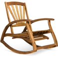thumbnail image 1 of Noble House Sunview Outdoor Acacia Wood Rocking Chair with Footrest Teak, 1 of 22