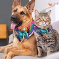 thumbnail image 4 of Unicorn Breathable Chiffon Dog Scarf 2-Pack - Translucent Lightweight Pet Collars, Size 16x16x22.8in and 20.9x20.9x30in, 4 of 5