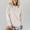 White, variant on TYGHBN Ribbed Pocket Pullover Sweatshirt for Women Loose Fit Long Sleeve Top Autumn and Winter Jumpsuit Women Lined Shirt Women Bride Sweatshirts for Women Hoodies Women Zipper Athletic Jacket Women