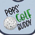 thumbnail image 4 of Inktastic Pops' Golf Buddy with Golf Ball Boys or Girls Baby Bib, 4 of 4