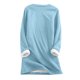 thumbnail image 4 of ICHUANYI Liquidación Tops de manga larga cálidos de felpa gruesa con bolsillo y cuello redondo para mujer ICHUANYI WER202308252779, 4 of 5