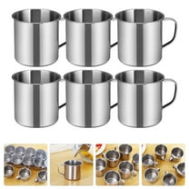 Homoyoyo Stainless Steel Cups Set of 6 Metal Drinkware for Home, Camping, Outdoor and Travel Use