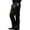 Black, variant on Dress Pants For Men Faux Leather Straight Leg Trousers Smooth Shiny Casual Pant For Business Party,Black,L